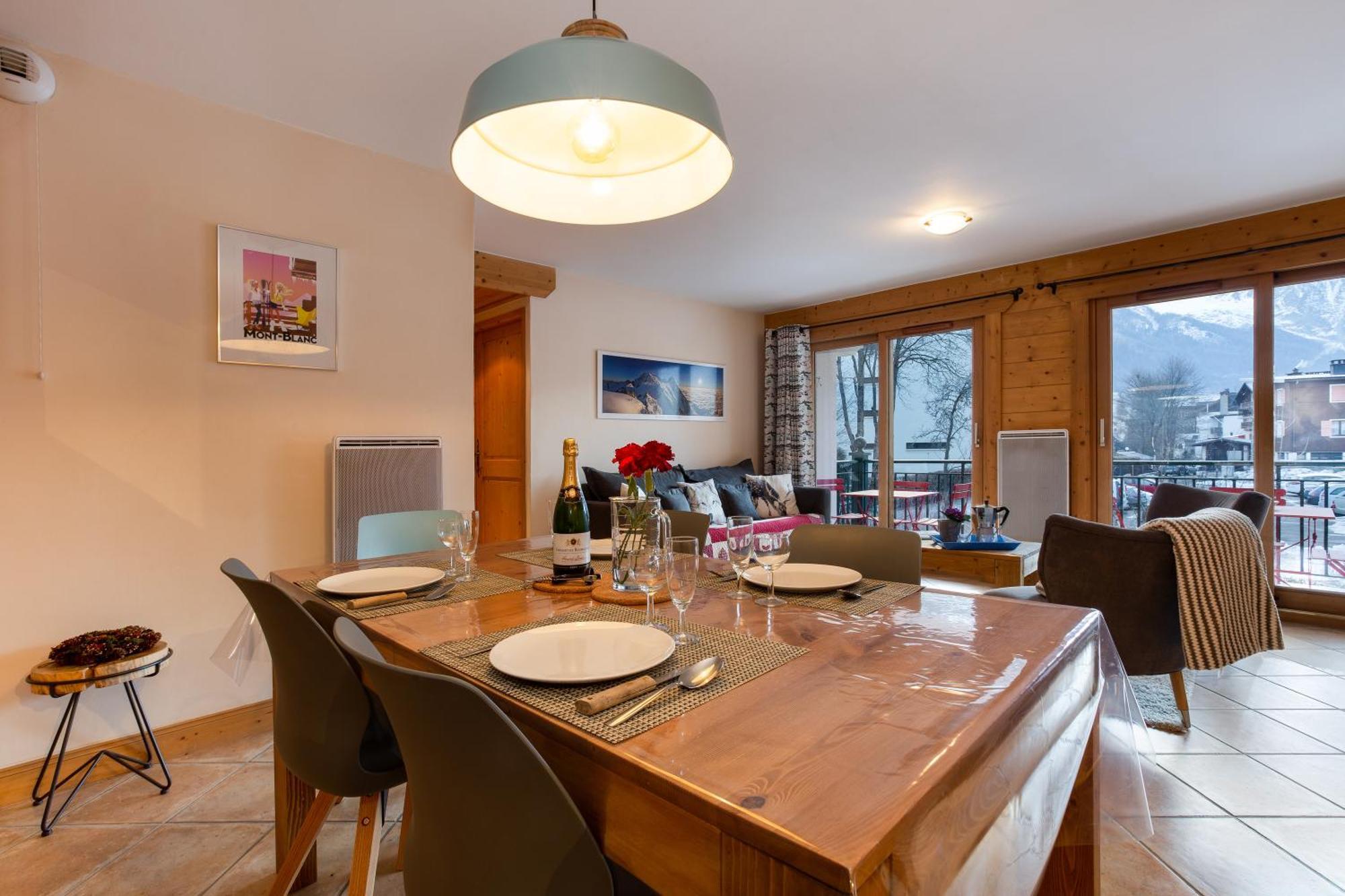 Appartement Belle Vue - Happy Rentals Chamonix Bagian luar foto